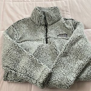 James Madison University quarter zip sherpa